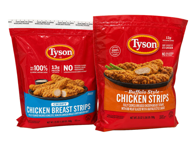 Tyson frozen chicken strips
